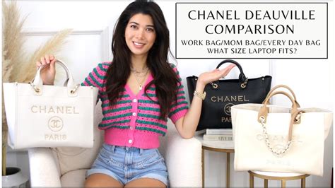 deauville chanel sizes|chanel deauville tote size comparison.